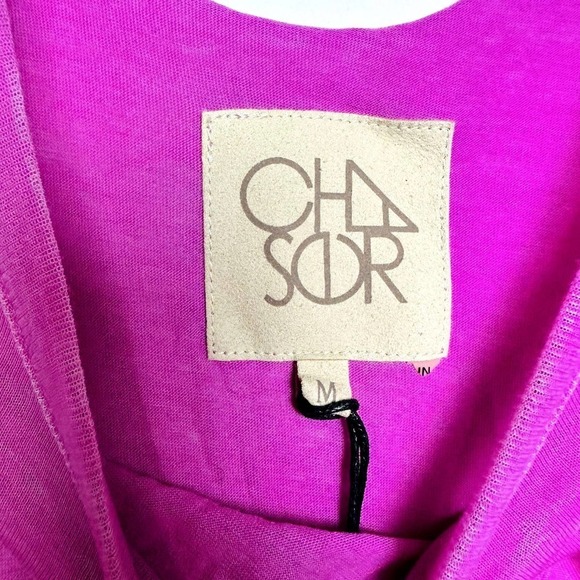 Chaser NWT Deconstructed Double Cold Shoulder Cutout Tunic Top Peony Size Medium - Picture 5 of 6